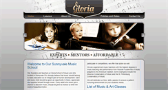 Desktop Screenshot of gloriamusicschool.com